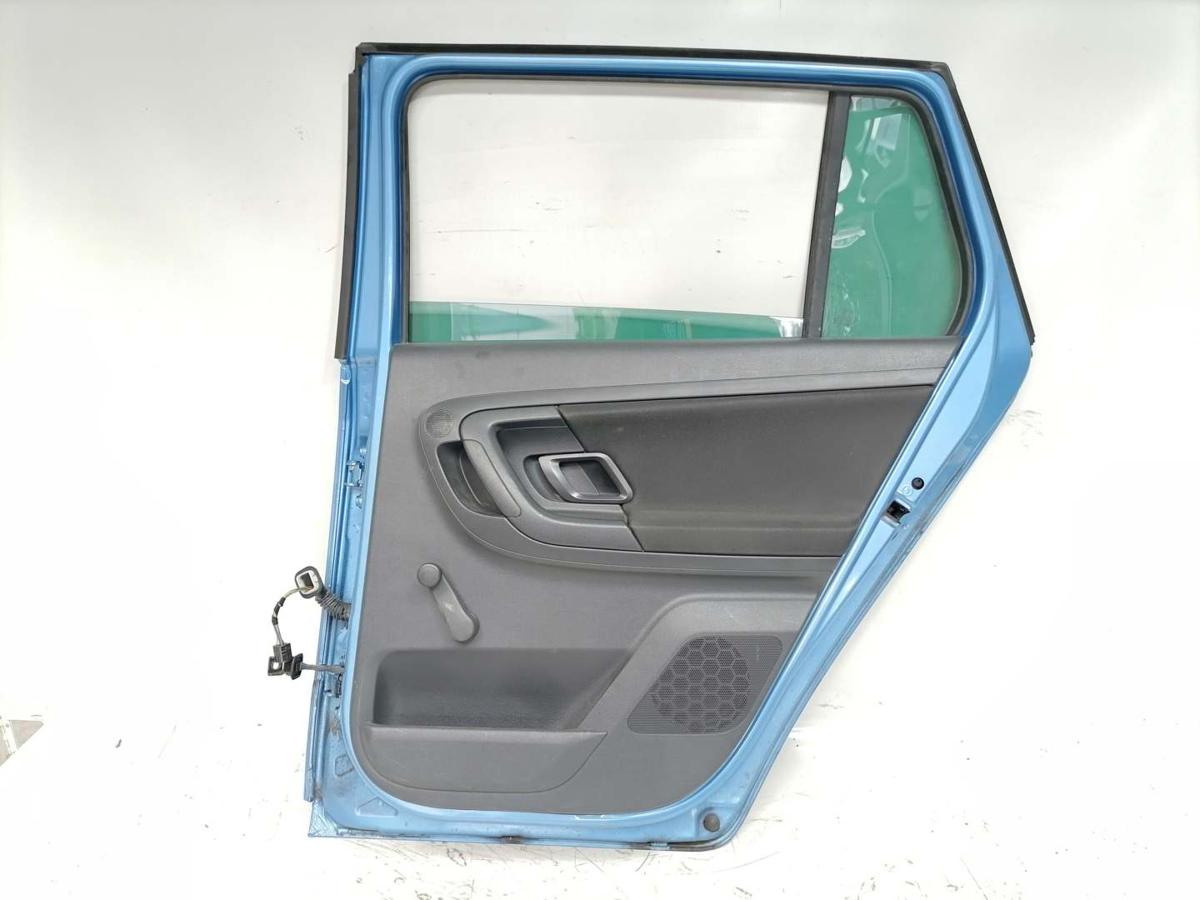 Skoda Fabia 2 5J original Tür hinten rechts LQ5X Hellblaumetallic Combi Bj.2014